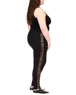 MICHAEL Michael Kors Plus Size Cheetah Stripe Leggings | Pants -Michael Kors Sales 613E3hvzfS. AC SR736920
