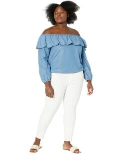MICHAEL Michael Kors Plus Size Tencel Ruffle Top | Shirts & Tops 7 MICHAEL Michael Kors Plus Size Tencel Ruffle Top | Shirts & Tops -Michael Kors Sales 616TzJkDjeL. AC SR736920