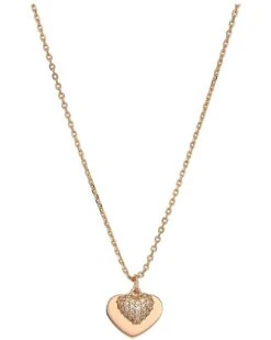 Michael Kors Precious Metal-Plated Sterling Silver Pavé Heart Necklace | Necklaces -Michael Kors Sales 61Ny5koCjcL. AC SR736920