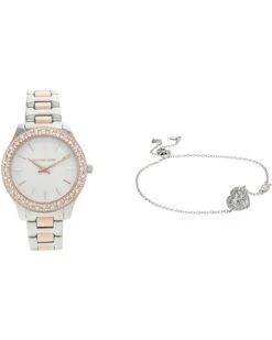 Michael Kors MK1048 - Liliane Three Hand Watch and Bracelet Gift Set | Fashion Watches
