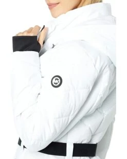 MICHAEL Michael Kors Active Belted Puffer with Faux Fur Trim Hood A421508F | Coats & Outerwear -Michael Kors Sales 61Ur7bkwFYL. AC SR736920