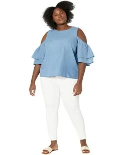 MICHAEL Michael Kors Plus Size Tencel Cold-Shoulder Ruffle Top | Shirts & Tops 7 MICHAEL Michael Kors Plus Size Tencel Cold-Shoulder Ruffle Top | Shirts & Tops -Michael Kors Sales 61YkCz7ZdYL. AC SR736920