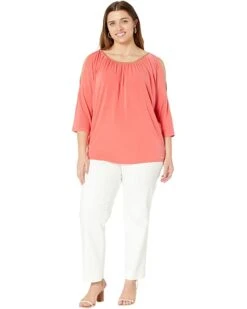 MICHAEL Michael Kors Plus Size Chain Neck Cold-Shoulder Top | Shirts & Tops 7 MICHAEL Michael Kors Plus Size Chain Neck Cold-Shoulder Top | Shirts & Tops -Michael Kors Sales 61cnsG2TUJL. AC SR736920