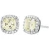 Michael Kors Sterling Silver Pavé Cushion-Cut Stud Earrings