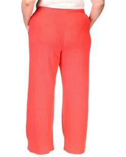 MICHAEL Michael Kors Plus Size Waffle Wide Leg Pants -Michael Kors Sales 61uNJHSBm6L. AC SR736920