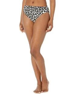 MICHAEL Michael Kors Leopard High-Waist Bikini Bottoms | Swimwear