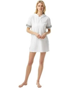 MICHAEL Michael Kors Solid Terry Cover-Up Hoodie Dress | Swimwear