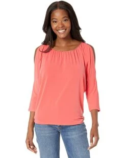 MICHAEL Michael Kors Chain Neck Cold-Shoulder Top | Shirts & Tops 9 MICHAEL Michael Kors Chain Neck Cold-Shoulder Top | Shirts & Tops -Michael Kors Sales 7137 QQjf2L. AC SR736920