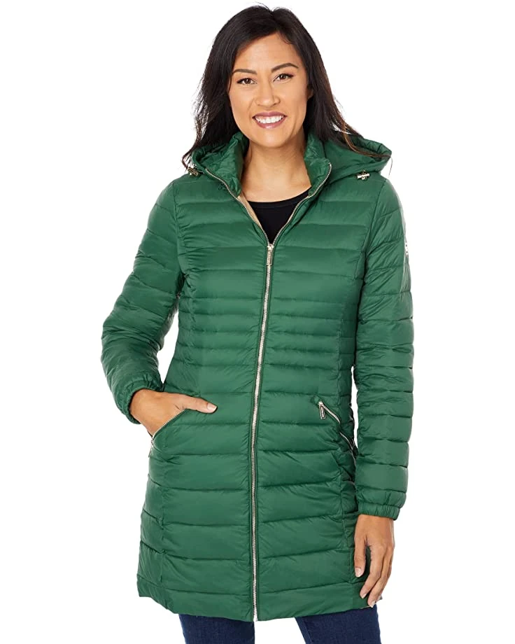 MICHAEL Michael Kors Puffer with Narrowed Quilt at Waist M424268FZ | Coats & Outerwear 1 MICHAEL Michael Kors Puffer with Narrowed Quilt at Waist M424268FZ | Coats & Outerwear