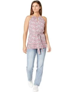MICHAEL Michael Kors Petite Halter Chain Border Top | Shirts & Tops -Michael Kors Sales 719PUnuNQGL. AC SR736920