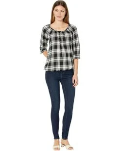 MICHAEL Michael Kors Buffalo Check Peasant Top | Shirts & Tops -Michael Kors Sales 71B1iLdyATL. AC SR736920