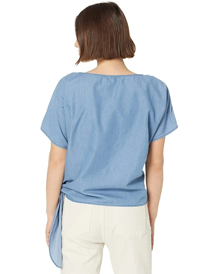 MICHAEL Michael Kors Petite Tencel Side Tie Top | Shirts & Tops 2 MICHAEL Michael Kors Petite Tencel Side Tie Top | Shirts & Tops - Image 2
