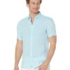 Michael Kors Short Sleeve Linen Button-Down | Shirts & Tops