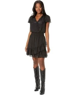 MICHAEL Michael Kors Crinkle Short Sleeve Wrap Dress | Dresses