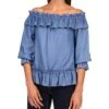 MICHAEL Michael Kors Bar Shoulder Ruffle Top | Shirts & Tops