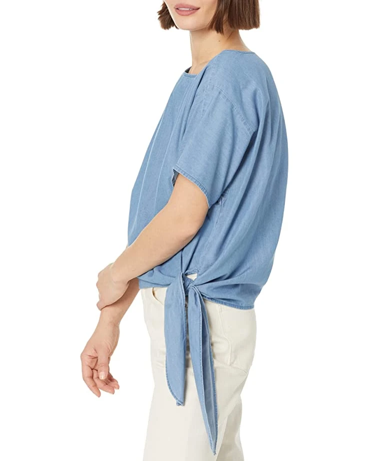 MICHAEL Michael Kors Petite Tencel Side Tie Top | Shirts & Tops 3 MICHAEL Michael Kors Petite Tencel Side Tie Top | Shirts & Tops - Image 3