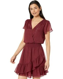 MICHAEL Michael Kors Crinkle Short Sleeve Wrap Dress | Dresses -Michael Kors Sales 71RApTNwdkL. AC SR736920