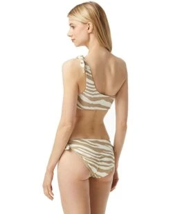MICHAEL Michael Kors Reversible Zebra One Shoulder Bikini Top | Swimwear -Michael Kors Sales 71T6bCyZslL. AC SR736920