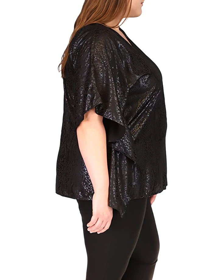 MICHAEL Michael Kors Plus Size Flutter Top | Shirts & Tops 2 MICHAEL Michael Kors Plus Size Flutter Top | Shirts & Tops - Image 2