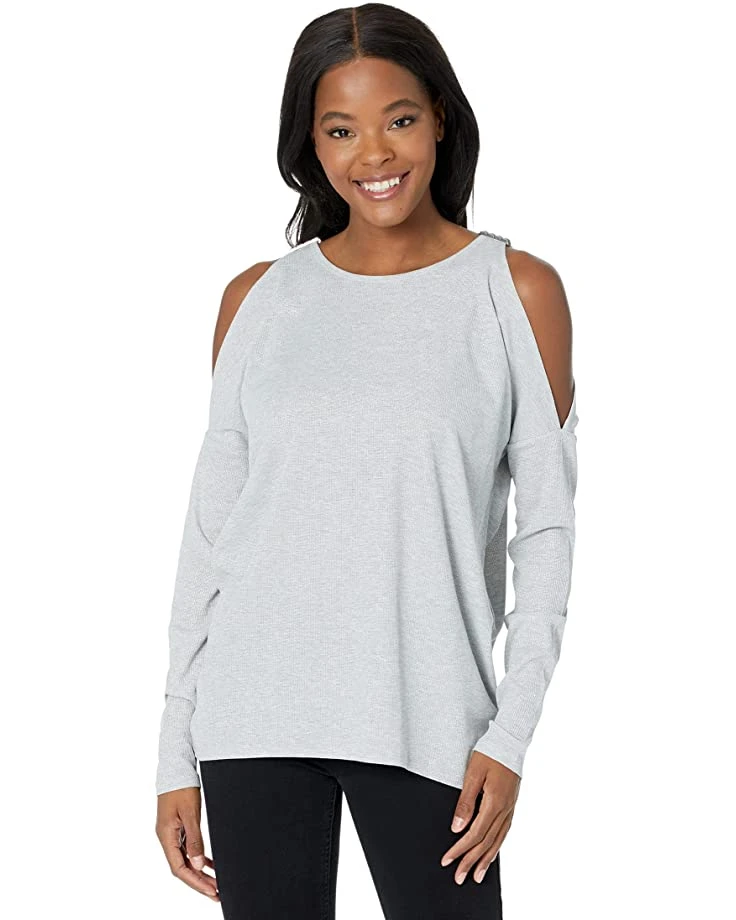 MICHAEL Michael Kors Shine Stud Cold-Shoulder Top | Shirts & Tops 1 MICHAEL Michael Kors Shine Stud Cold-Shoulder Top | Shirts & Tops