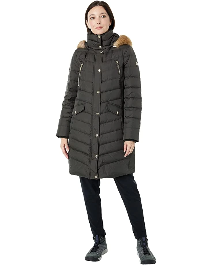 MICHAEL Michael Kors Snap Front Down Puffer M825153B74 | Coats & Outerwear 1 MICHAEL Michael Kors Snap Front Down Puffer M825153B74 | Coats & Outerwear