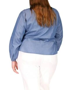 MICHAEL Michael Kors Plus Size Long Sleeve Wrap Top | Shirts & Tops -Michael Kors Sales 71X7zyDfhYL. AC SR736920