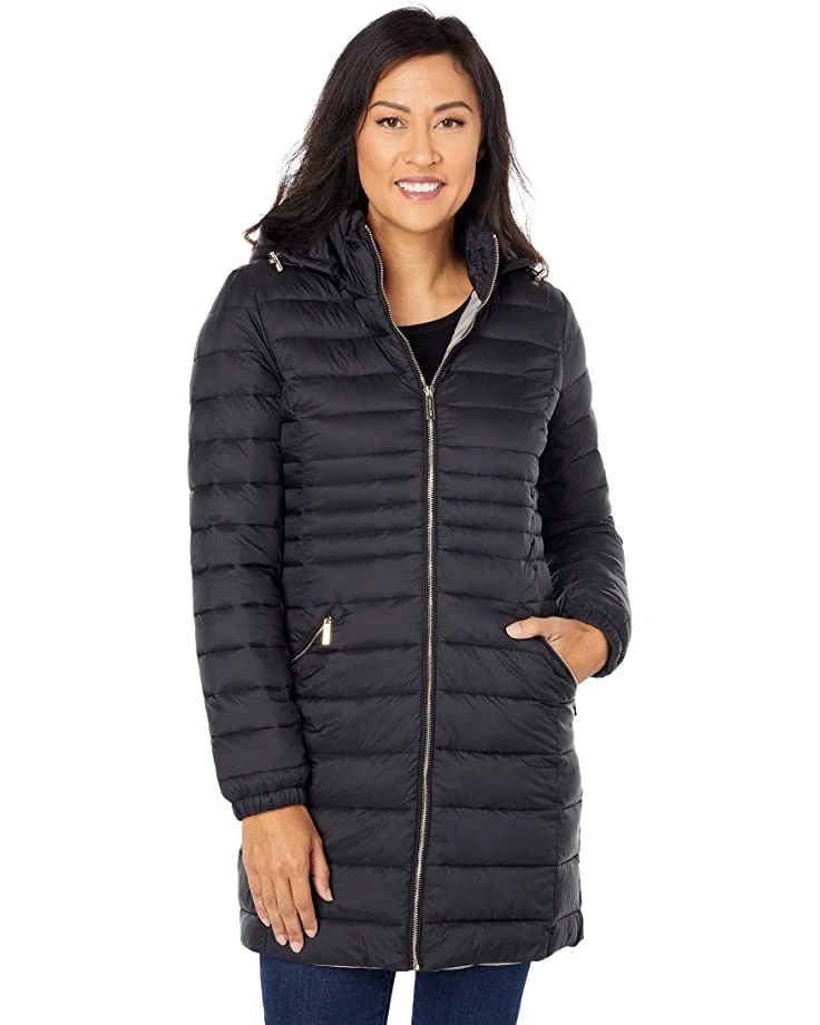 MICHAEL Michael Kors Puffer with Narrowed Quilt at Waist M424268FZ | Coats & Outerwear 6 MICHAEL Michael Kors Puffer with Narrowed Quilt at Waist M424268FZ | Coats & Outerwear - Image 6
