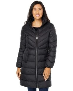 MICHAEL Michael Kors Puffer with Mixed Quilt Patterns M423242FZ | Coats & Outerwear