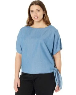 MICHAEL Michael Kors Plus Size Tencel Side Tie Top | Shirts & Tops