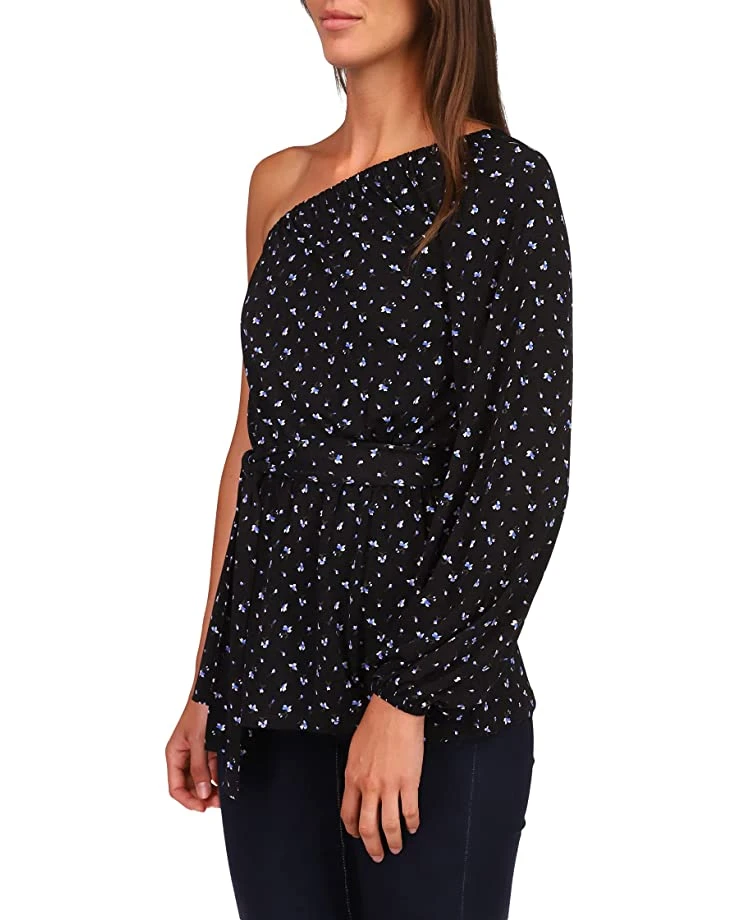 MICHAEL Michael Kors Floral One Shoulder Tunic | Shirts & Tops 2 MICHAEL Michael Kors Floral One Shoulder Tunic | Shirts & Tops - Image 2