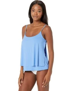 MICHAEL Michael Kors Iconic Solids Double Layer Tankini Top | Swimwear -Michael Kors Sales 71lP1WGXRUL. AC SR736920
