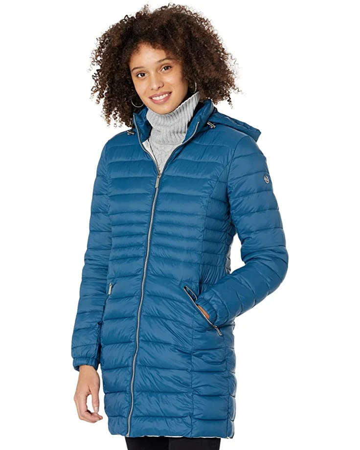 MICHAEL Michael Kors Puffer with Narrowed Quilt at Waist M424268FZ | Coats & Outerwear 8 MICHAEL Michael Kors Puffer with Narrowed Quilt at Waist M424268FZ | Coats & Outerwear - Image 8