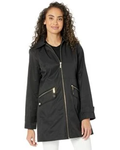 MICHAEL Michael Kors Zip Front Rain Topper M724716A74 | Coats & Outerwear