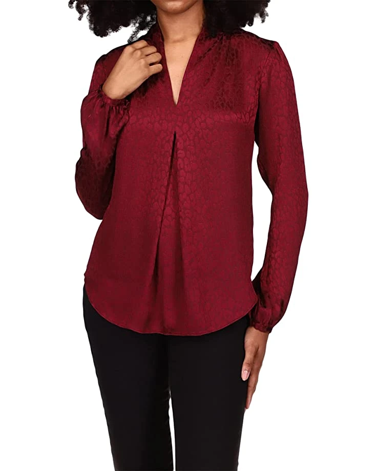 MICHAEL Michael Kors Petite Cheetah Plisse Jacquard Top | Shirts & Tops 1 MICHAEL Michael Kors Petite Cheetah Plisse Jacquard Top | Shirts & Tops