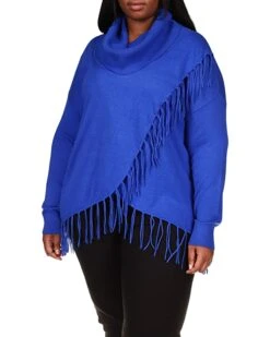 MICHAEL Michael Kors Plus Size Fringe Cowl Wrap Sweater | Sweaters -Michael Kors Sales 71uaQXtM0TL. AC SR736920