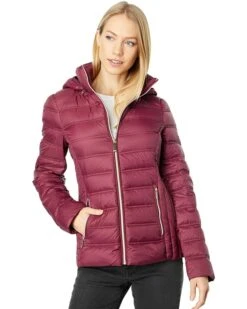 MICHAEL Michael Kors Short Zip Front Down Puffer M823157FZ | Coats & Outerwear