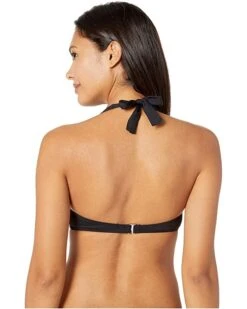MICHAEL Michael Kors Iconic Solids Logo Ring Halter Bikini Top | Swimwear -Michael Kors Sales 813nu79tj0L. AC SR736920