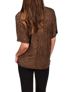 MICHAEL Michael Kors Cheetah Twist Hem Top | Shirts & Tops -Michael Kors Sales 814UJgt wxL. AC SR736920