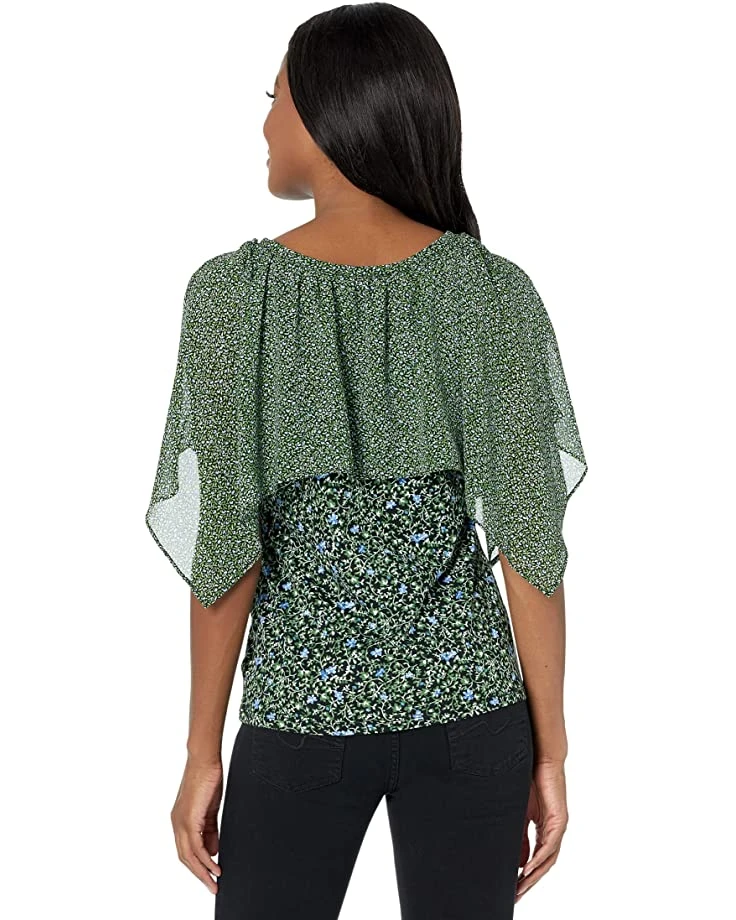 MICHAEL Michael Kors Floral Tie Shoulder Flounce Top | Shirts & Tops 2 MICHAEL Michael Kors Floral Tie Shoulder Flounce Top | Shirts & Tops - Image 2