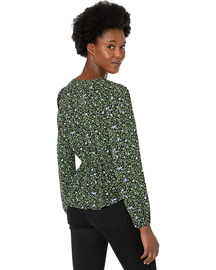 MICHAEL Michael Kors Floral Long Sleeve Wrap Top | Shirts & Tops 2 MICHAEL Michael Kors Floral Long Sleeve Wrap Top | Shirts & Tops - Image 2