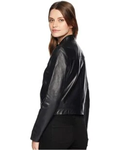 MICHAEL Michael Kors Leather Moto Jacket | Coats & Outerwear -Michael Kors Sales 81EWCLIrSDL. AC SR736920