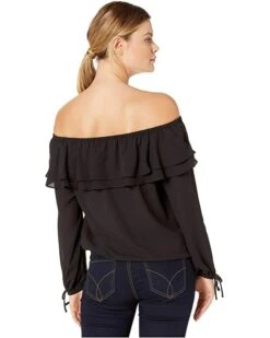 MICHAEL Michael Kors Ruffle Peasant Top | Shirts & Tops -Michael Kors Sales 81IGhlfoOXL. AC SR736920