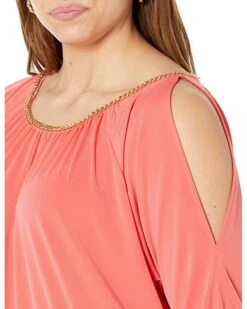 MICHAEL Michael Kors Plus Size Chain Neck Cold-Shoulder Top | Shirts & Tops 6 MICHAEL Michael Kors Plus Size Chain Neck Cold-Shoulder Top | Shirts & Tops -Michael Kors Sales 81JWta8t7uL. AC SR736920