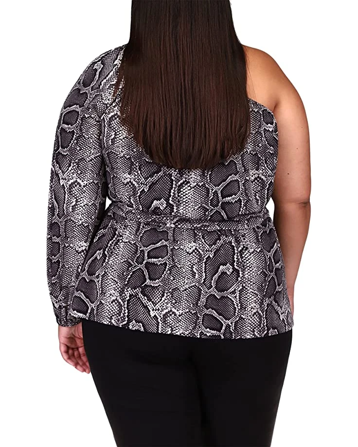 MICHAEL Michael Kors Plus Size Snake One Shoulder Tunic | Shirts & Tops 3 MICHAEL Michael Kors Plus Size Snake One Shoulder Tunic | Shirts & Tops - Image 3