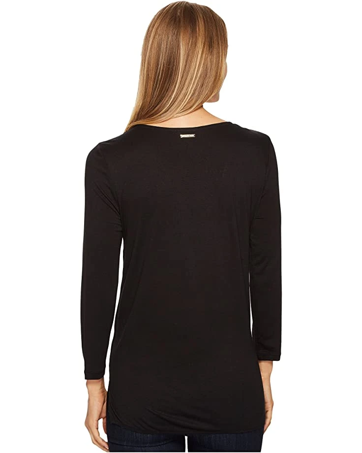 MICHAEL Michael Kors V-Neck Mixed Media | Shirts & Tops 3 MICHAEL Michael Kors V-Neck Mixed Media | Shirts & Tops - Image 3