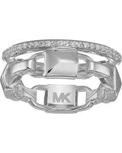 Michael Kors Precious Metal-Plated Sterling Silver Mercer Link Pavé Halo Ring | Rings 9 Michael Kors Precious Metal-Plated Sterling Silver Mercer Link Pavé Halo Ring | Rings -Michael Kors Sales 81fy5WqebKL. AC SR736920