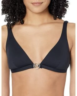 MICHAEL Michael Kors Essentials Solid Triangle Bikini Top | Swimwear -Michael Kors Sales 81ixS6DZRbL. AC SR736920