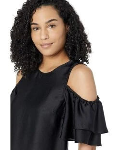 MICHAEL Michael Kors Satin Cold-Shoulder Top | Shirts & Tops -Michael Kors Sales 81k O ZOaLL. AC SR736920