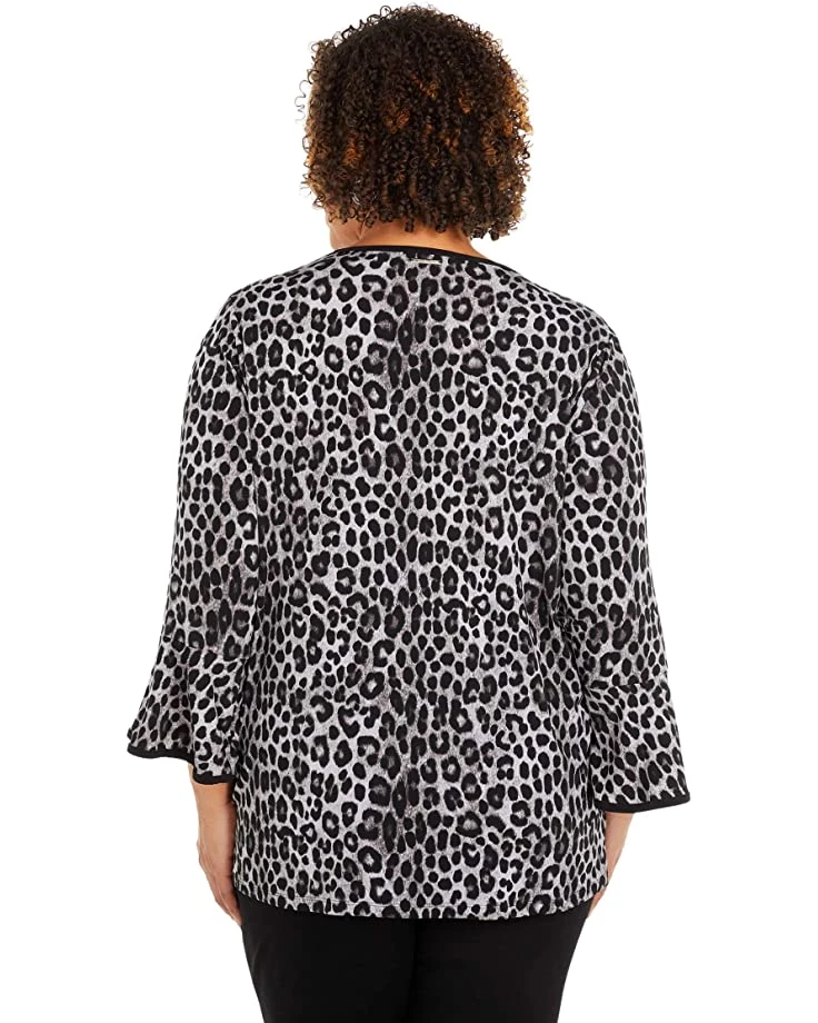 MICHAEL Michael Kors Plus Size Cheetah Flutter Sleeve Top | Shirts & Tops 3 MICHAEL Michael Kors Plus Size Cheetah Flutter Sleeve Top | Shirts & Tops - Image 3