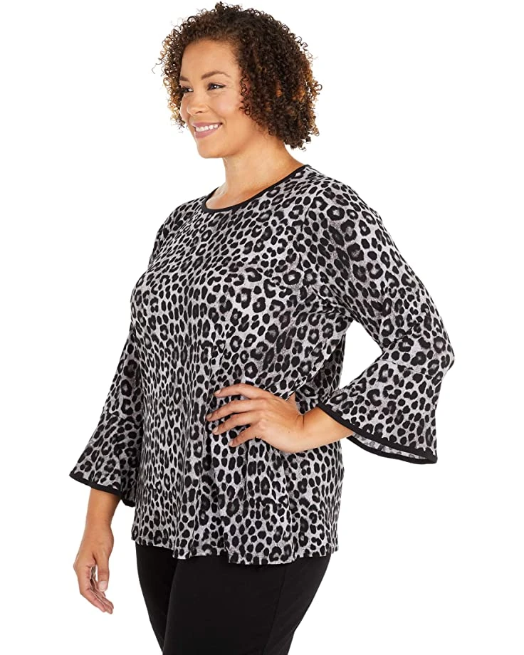 MICHAEL Michael Kors Plus Size Cheetah Flutter Sleeve Top | Shirts & Tops 2 MICHAEL Michael Kors Plus Size Cheetah Flutter Sleeve Top | Shirts & Tops - Image 2